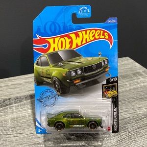 Hot Wheels | Nightburnerz #8/10: Mazda RX-3 (GReddy) - 1:64 Scale Die Cast
